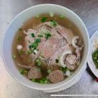 Best P6. Beef Noodle Soup With Eye Round Steak & Meatballs in Galveston, TX