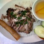 Best C4. Char-Grilled Chicken & Egg Roll Steam Rice Platter in Galveston, TX