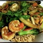Best SM2. Crispy Egg Noodle Layered With Seafood & Mixed Vegetable in Galveston, TX